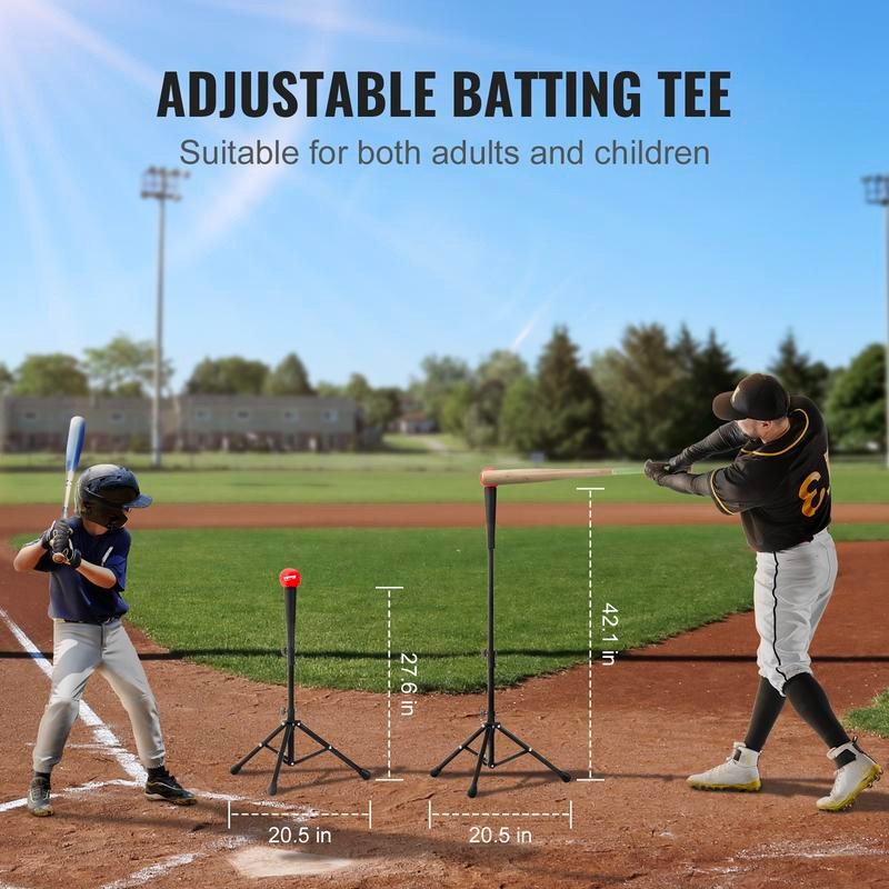 VEVOR 7x7 ft Baseball Softball Practice Net, Portable Baseball Training