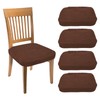 sourcing map 4Pcs Stretch Jacquard Seat Covers, Dining Chair Seat