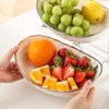 YYW 3 Tier Fruit Bowl for Kitchen Counter, White Ceramic