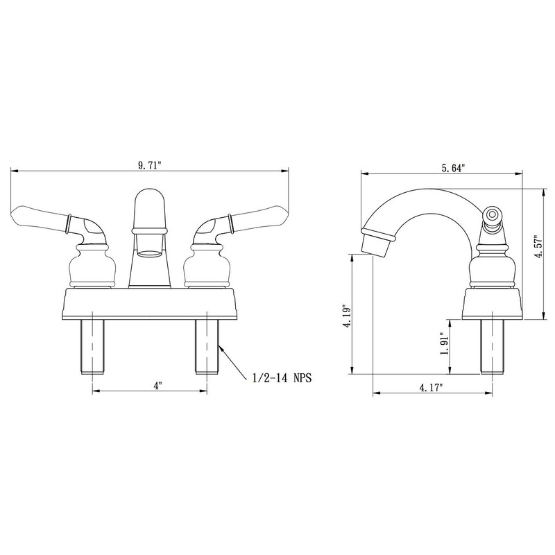 Dura Faucet DF-PL620C-ORB RV Bathroom Sink Faucet - Smooth Turning