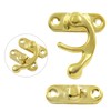Bonsicoky 30Pcs Swing Arm Right Latch Hook Hasp, Wooden Jewelry