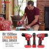 Hi-Spec 58pc Red 8V USB Electric Power Cordless Drill Driver