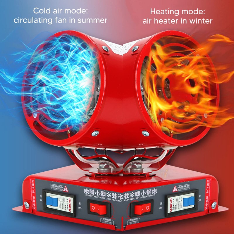 Fydun Car Heater Portable Vehicle Mounted Air Heater 1000W‑1200W Portable