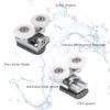 4pcs Shower Door Twin Rollers - 2 Top & 2