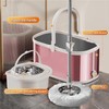 SWIFTIRON Spin Mop and Bucket with Wringer Set for Home,360°