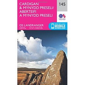 Cardigan & Mynydd Preseli / Aberteifi a Mynydd Preseli Map | Newcastle Emlyn / Castell Newydd Emlyn | Ordnance Survey | OS Landranger Map 145 | Wales | Walks | Cycling | Days Out | Maps | Adventure