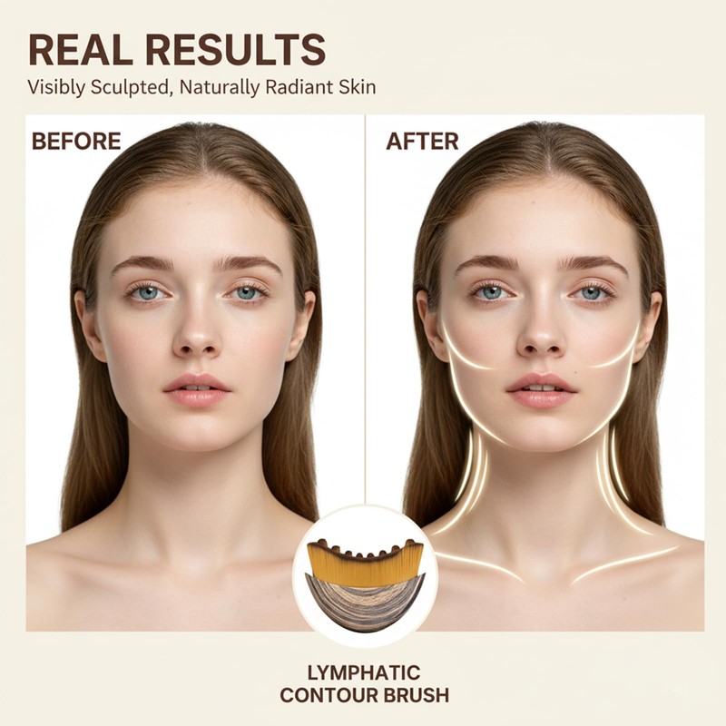 EAVUYIS Lymphatic Brushes Face, Lymphatic Face Brush, Lymphatic Drainage Brush