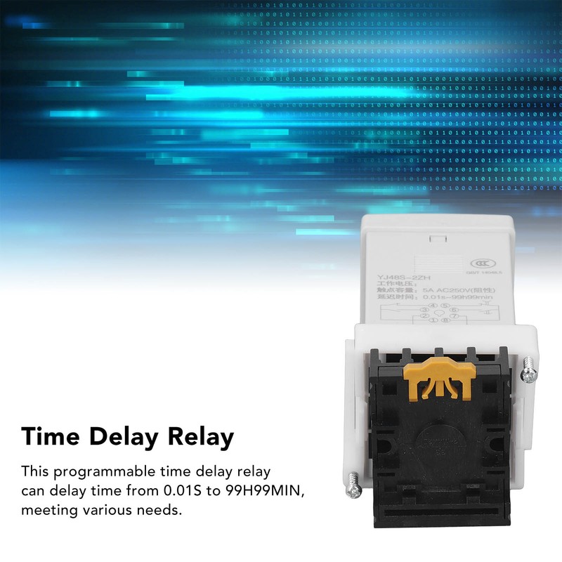 Time Relay 8 Pin 2 Sets 0.01S To 99H99MIN Programmable