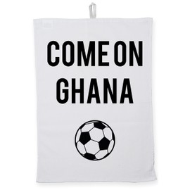 Hippowarehouse World Cup COME ON GHANA Tea Towel Eco Printed Dish Cloth Kitchen accessory 50cmx70cm 100% Cotton
