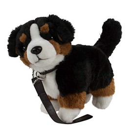 Teddys Rothenburg Uni-Toys Bernese Mountain Dog with Lead 23 cm Brown/Black/White Standing Plush Dog