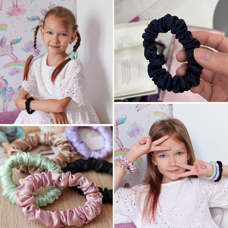 LILYSILK 100% Silk Hair Scrunchie Hair Rings Women's Ponytail Holder