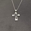 Silverly Women's Men's 925 Sterling Silver Cross Open Crucifix Pendant