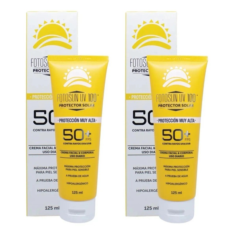 Protector Solar Daclaf Fotosun 100 Crema 50fps 250ml