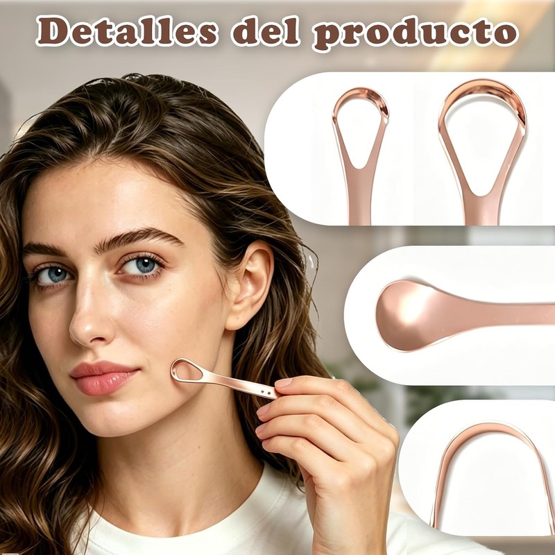 Set de 4 Kit Limpieza Bucal,Con 1pcs Caja portátil, Reutilizable.