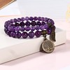 Bivei Natural Amethyst Crystal Healing Semi-Precious Stone Beads Life Tree