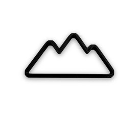 Mountains Cookie Cutter with Easy to Push Design, for Baby Showers, Work Events, and Birthday Celebrations (4 inch)