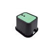 S&M 760808 Buried Watering Box, 2 Outlets, Black/Green