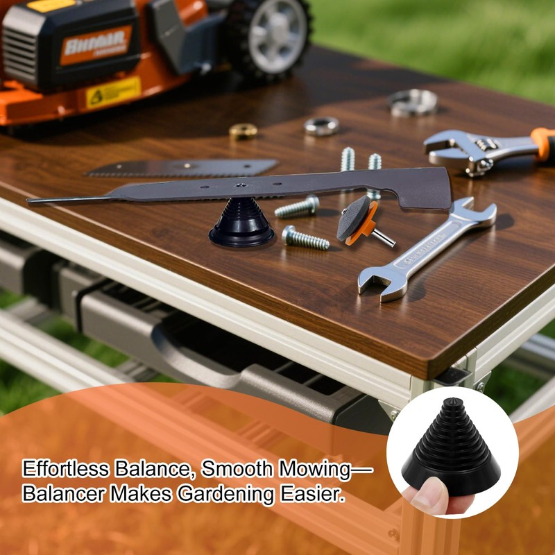 Lawn Mower Blade Sharpener - Aluminum Oxide and Steel, Efficient,