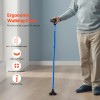VEVOR Walking Cane Folding Walking Stick 8-Level Height 4-Pronged Pivoting