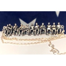 BrooklynMaker Iron Worker New 92.5 Sterling Silver Pendant Handmade item Ship from New York