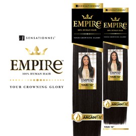 Hair Zone Sensationnel Human Hair Weave Empire Yaki Weaving (10 Inch (Pack of 2), 2)