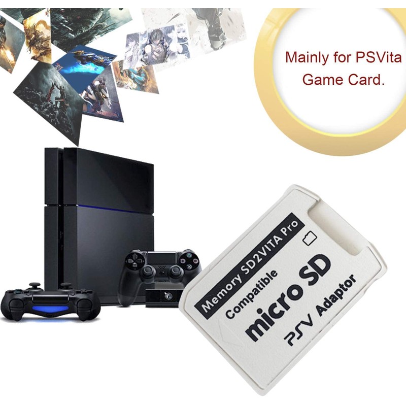 Memory SD2VITA Pro Compatible Micro SD PSV Adapter, 5.0 Version