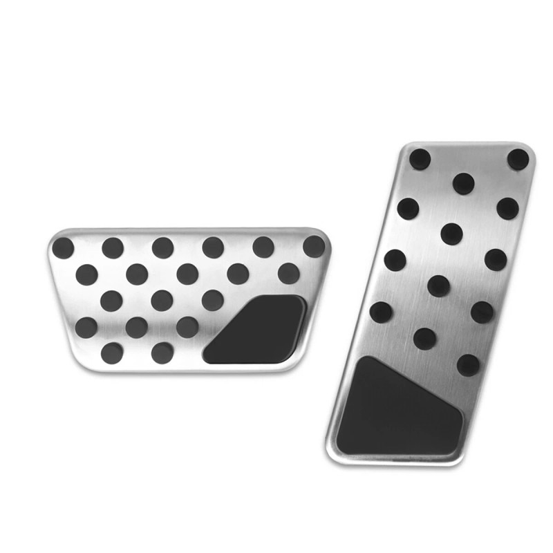SHENKENUO Silver No Drilling Gas Brake Foot Pedal Cover AT