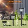 Bright 10 Pack Solar Pathway Lights Outdoor, Solar Powered Garden