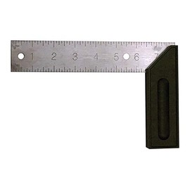 Johnson 8 in. L x 5-1/8 in. H Polystyrene Try Square Black/Gray