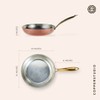 CopperStudio Signature 10” Copper Frying Pan, Hand-hammered copper, Non-reactive tin