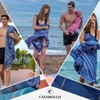 Casamollis Turkish Beach Towel, Prewashed, 100% Cotton, Soft, Absorbent, Quick