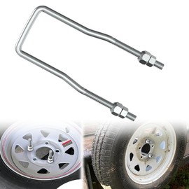 Spare Tire Carrier for Trailer, 9 inch U-Bolt Trailer Spare Tire Bracket Side Mount 4 or 5 Lug fit for Fishing Boat, Ski Boat or Sailboat Trailer
