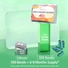 Maryton 500Pcs Mini Sanding Bands for Nail Drill, Coarse 100