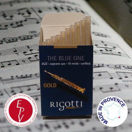 Rigotti RG.JSS Gold Jazz Soprano Saxophone Reeds - 3 Strong (10-pack)
