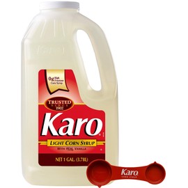 Karo - Light Corn Syrup with Real Vanilla, 1 Gallon Bottle - Includes Karo Measuring Spoon