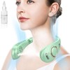 AJGJF Portable Neck Fan Rechargeable,Foldaway Personal Fan Neck with Mister,Hands