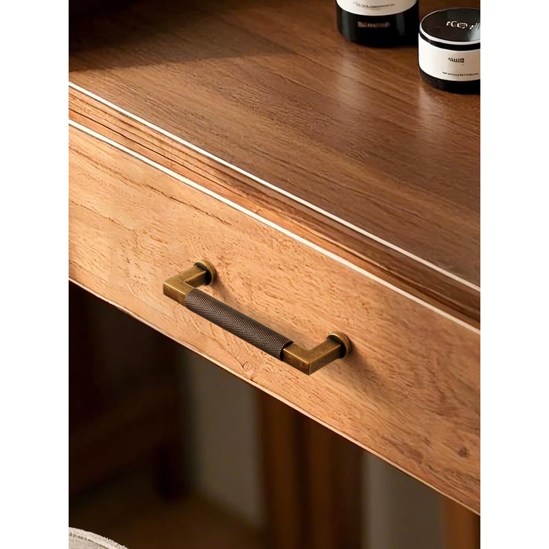 JIASENBAO 5 Pack Antique Brass Cabinet Pulls 3.75" Hole Center