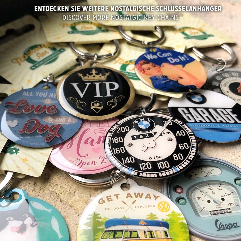 Nostalgic Art, 48014 retro wave vinyl, key ring round 4