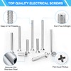 Machine Screws, 100 PCS Phillips Flat Head Electricians Screw Kit