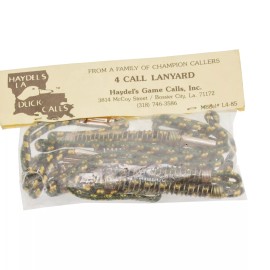 Haydel's Game Calls Vtg Haydel's Game Calls (4) Quad Call Lanyard L4-85 Green Yellow Cord