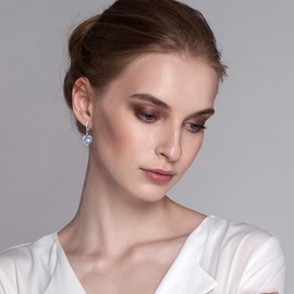 Moonstone Earrings Silver Dangly Earrings for Women Drop Earrings Moonstone Jewellery Silver Jewellery Gifts for Women