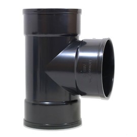 eco-filtration 110mm/4” Solvent Weld Tee Joiner – Durable PVC Pipe Fitting for 110mm Solvent Weld Pipe – Leak-Proof 3-Port Connector for Secure, Rigid Connections