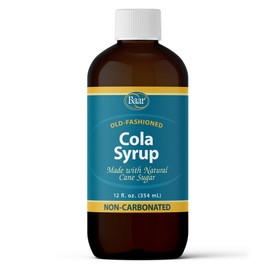 Caffeine Free, Non-carbonated Cola Syrup with Pure Cane Sugar (No High Fructose Corn Syrup), 12 Oz.