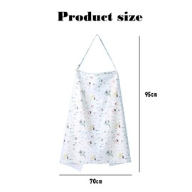 Jimkply 1 Piece Nursing Cover for Babies, Breastfeeding Cover, Breathable Privacy, with Rigid Hoop and Adjustable Strap, Multipurpose Nursing Cover for Mothers (Pattern)