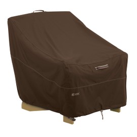 Classic Accessories 55-738-016601-RT Madrona Waterproof 31.5 Inch Adirondack Patio Chair Cover, Dark Cocoa