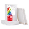 Simetufy 11x14 Inch Stretched Canvas, 10 Pack 100% Cotton Professional