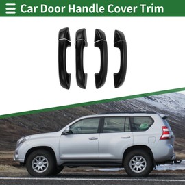 Motoforti Car Door Handle Cover Trim, Side Door Handle Cover, for VW Golf MK6 2009-2012, ABS Black 1 Set