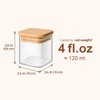 ComSaf 16Pcs Spice Jars with Labes, Glass Jar with Bamboo