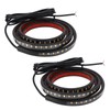 2pcs Running Board LED Lights 800LM White Amber 12V to