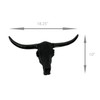 Black Beaded Bull Western Steer Skull Wall Decor